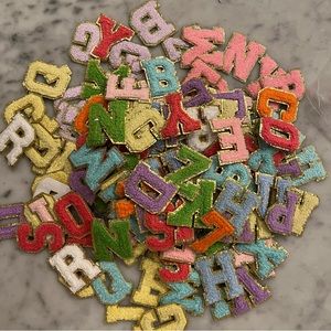 200+ Chenille Letters Patches - Stoney Clover Inspired - self adhesive